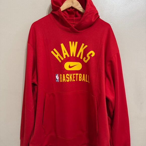 Nike NBA Atlanta Hawks Basketball Team Issue Practice Warm-up Hoodie Men 2XL NEW - Picture 1 of 6